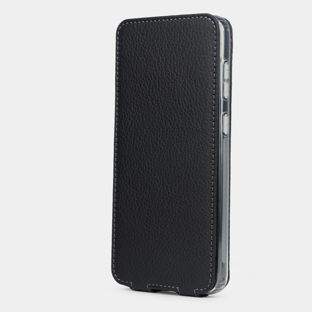 Flip Case Galaxy S23 Plus Black Leather | Marcel Robert - 1