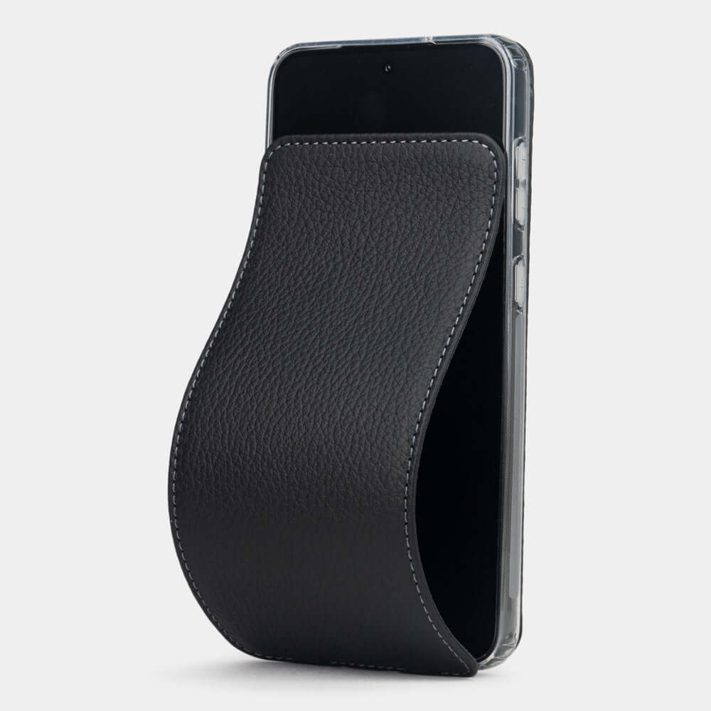 Premium Leather Flip Case Galaxy S23 Black | Marcel Robert - 0