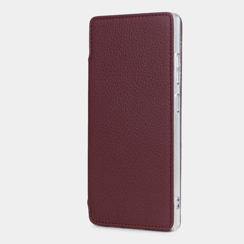 coque folio Galaxy S25 ultra bordeaux