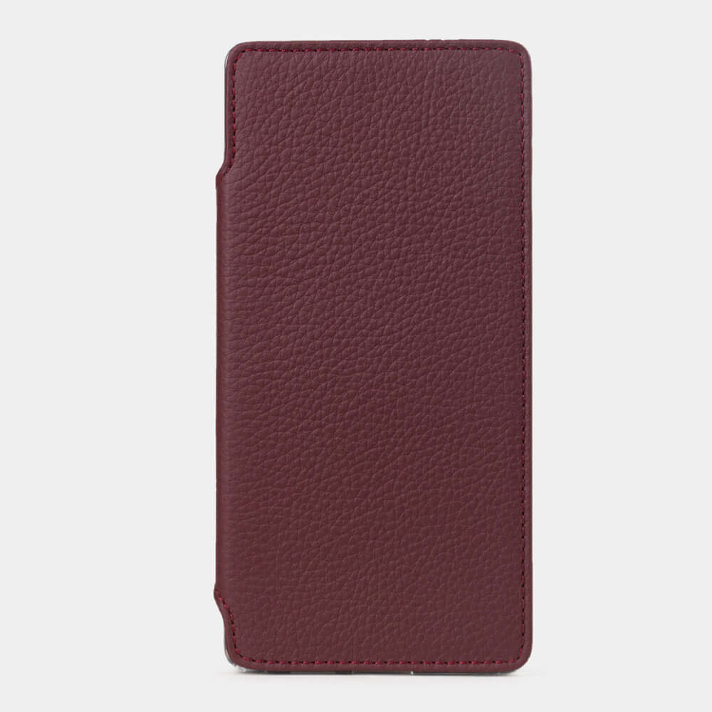 coque folio Galaxy S25 ultra bordeaux