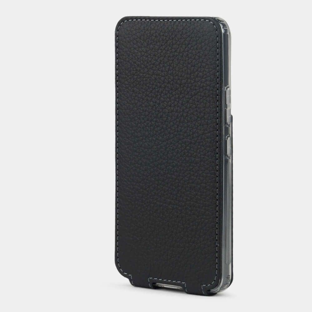 Real Leather Flip Case Galaxy S22 Plus Black | Marcel Robert - 4