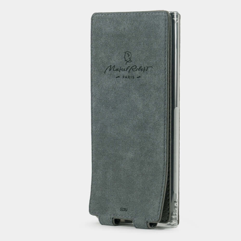 Premium Leather Case Galaxy S22 Ultra Grey | Marcel Robert - 2
