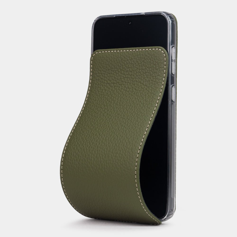 Premium Leather Case Galaxy S23 Plus Green | Marcel Robert - 0