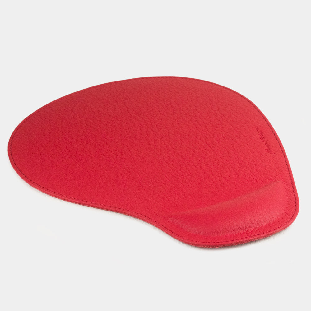 Leder Mauspad rot