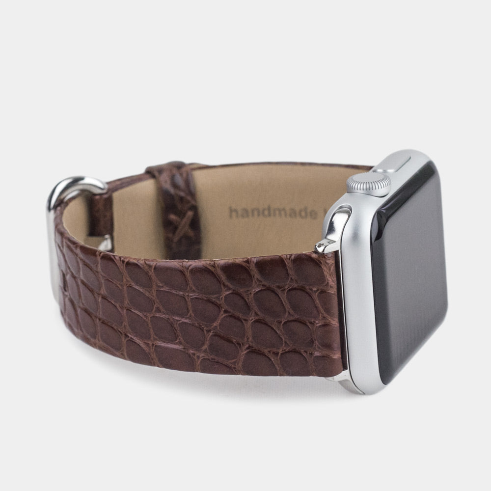 Armband Apple Watch 41/42mm Alligator braun