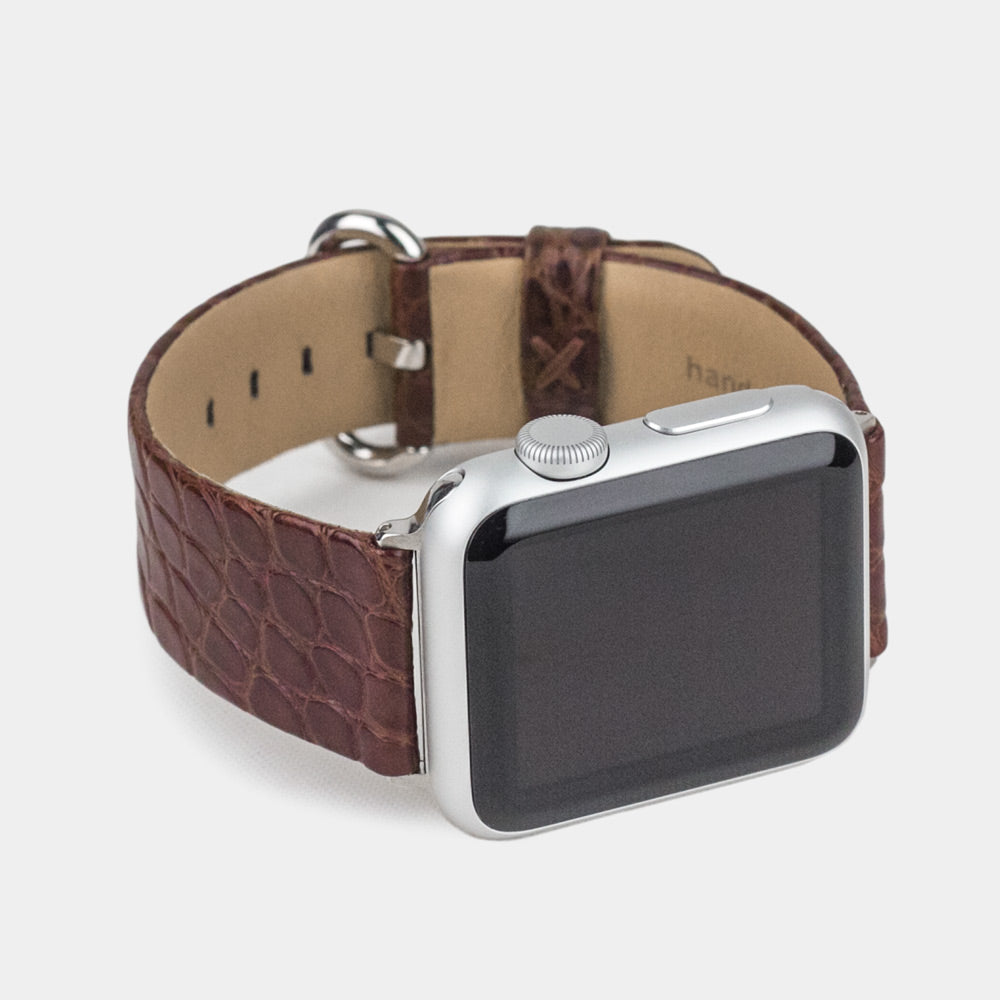 Armband Apple Watch 41/42mm Alligator braun