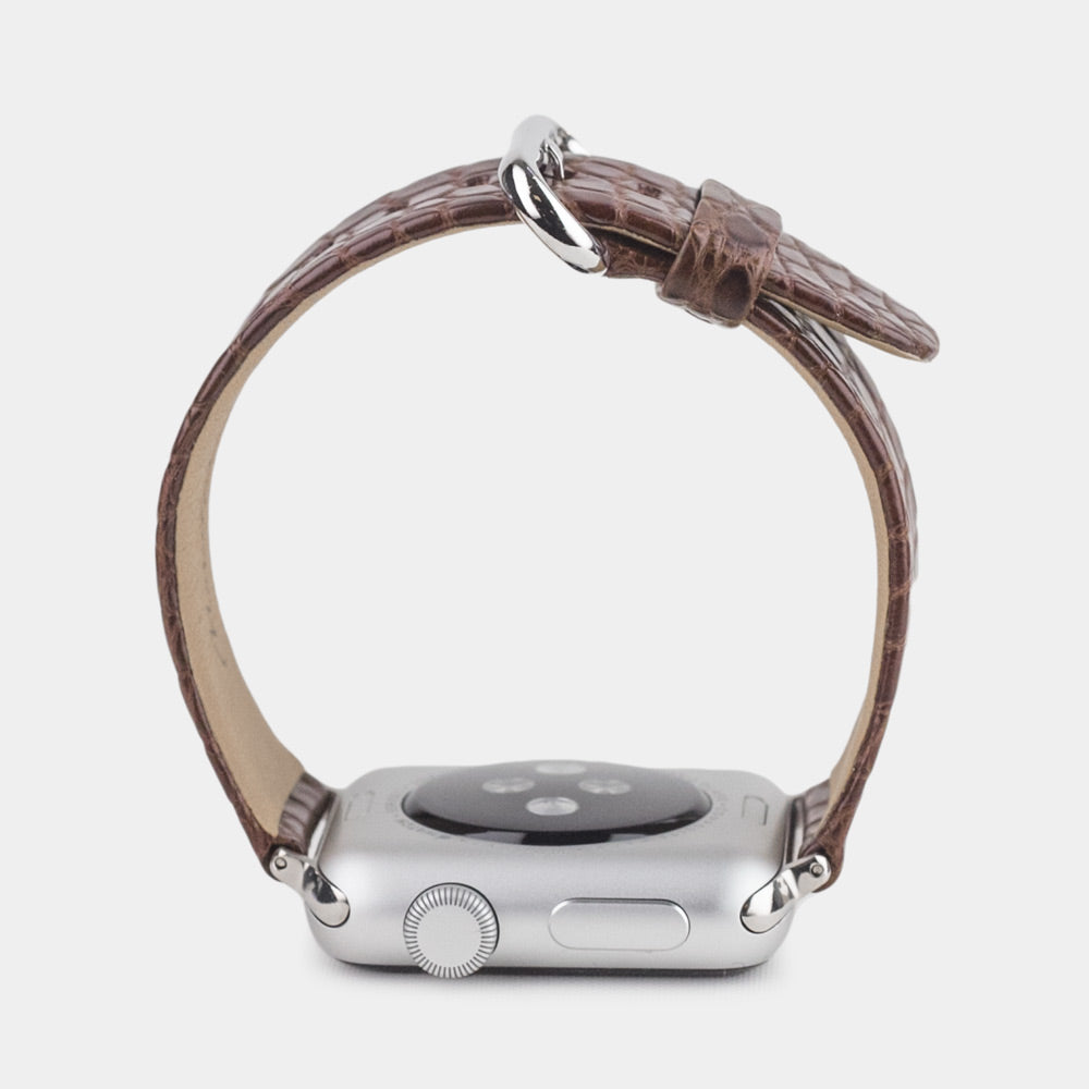 Armband Apple Watch 41/42mm Alligator braun