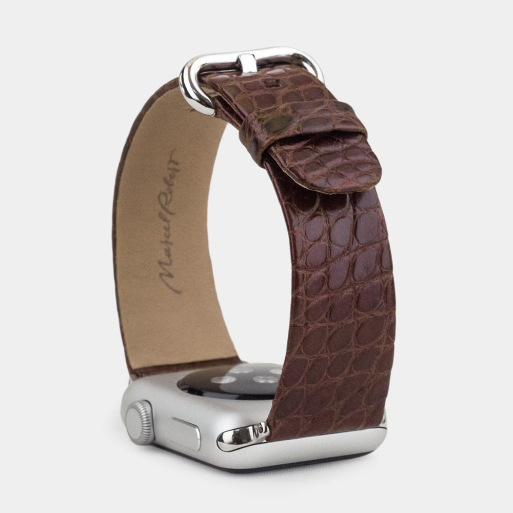 Armband Apple Watch 41/42mm Alligator braun
