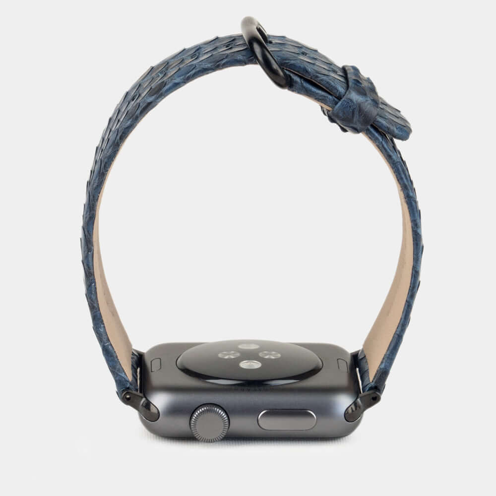 Python Strap Apple Watch 45/46mm Blue | Marcel Robert - 4