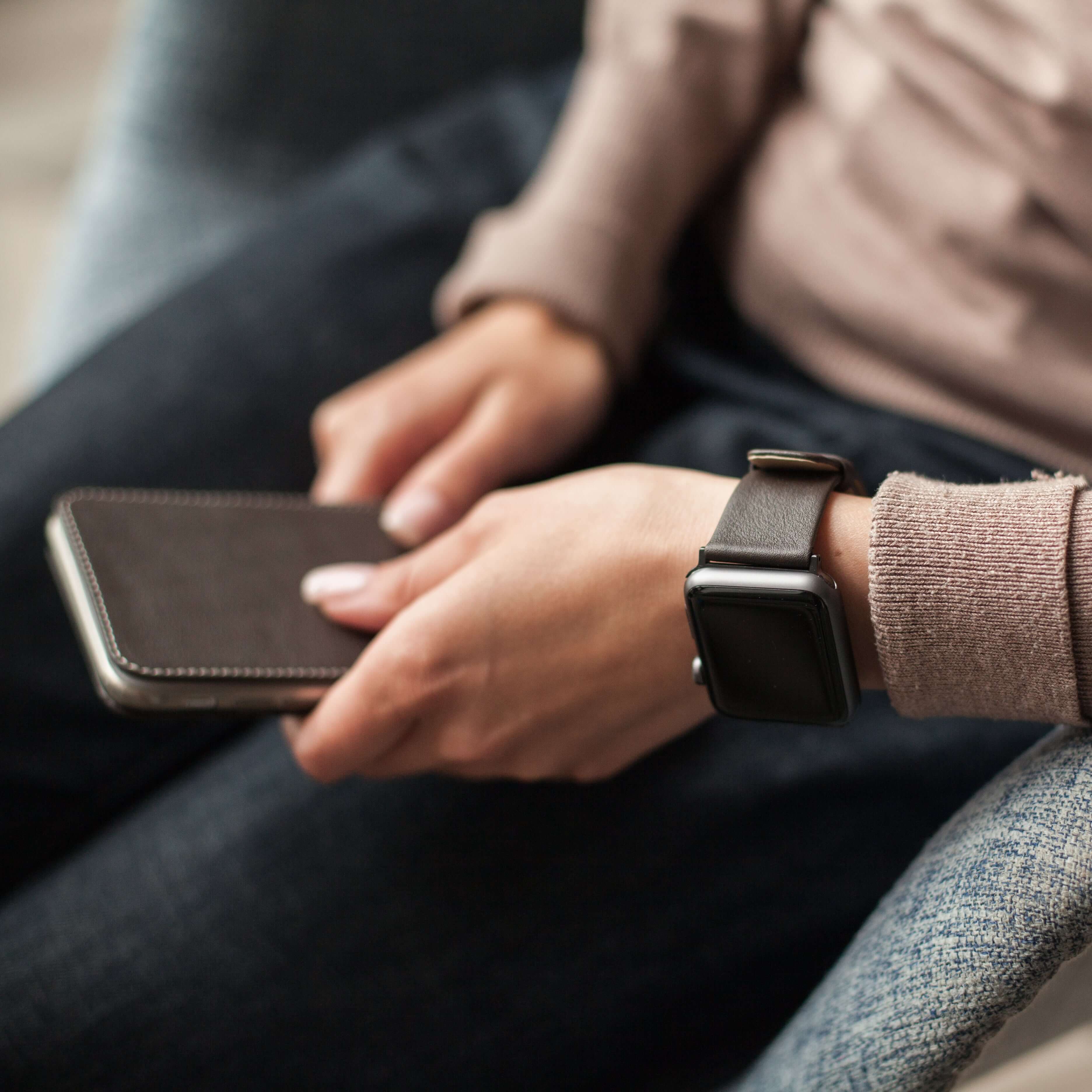 Leather Strap Apple Watch 45/46mm Brown | Marcel Robert - 1