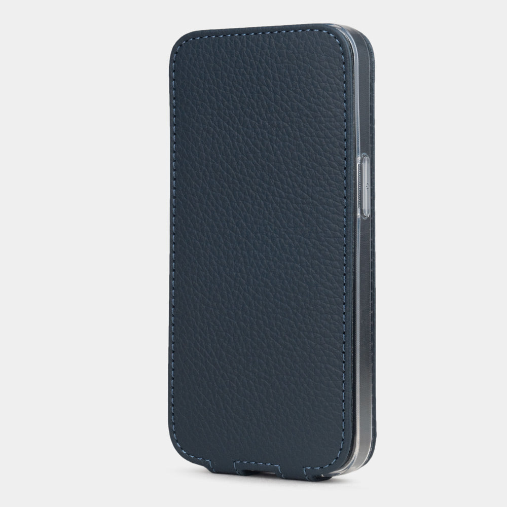 iPhone 16E case luxury leather blue
