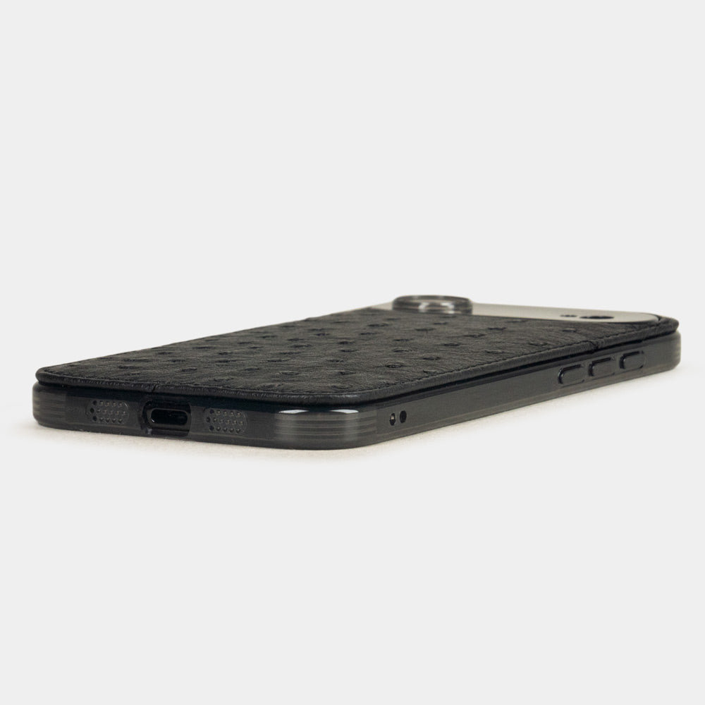 Custodia per iPhone 17 Air struzzo nero