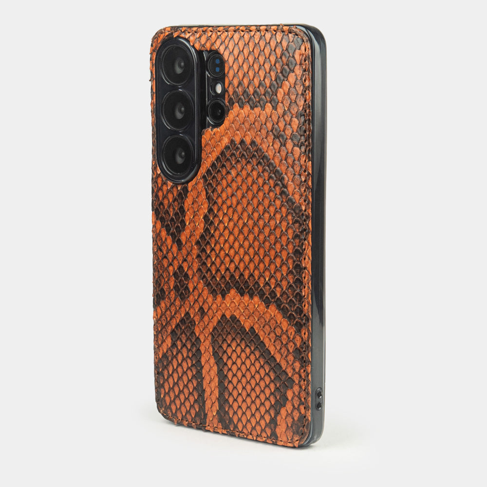 Gold Python Cover Case Samsung S26 Ultra – view from camera side and how the lenses are efficiently protected