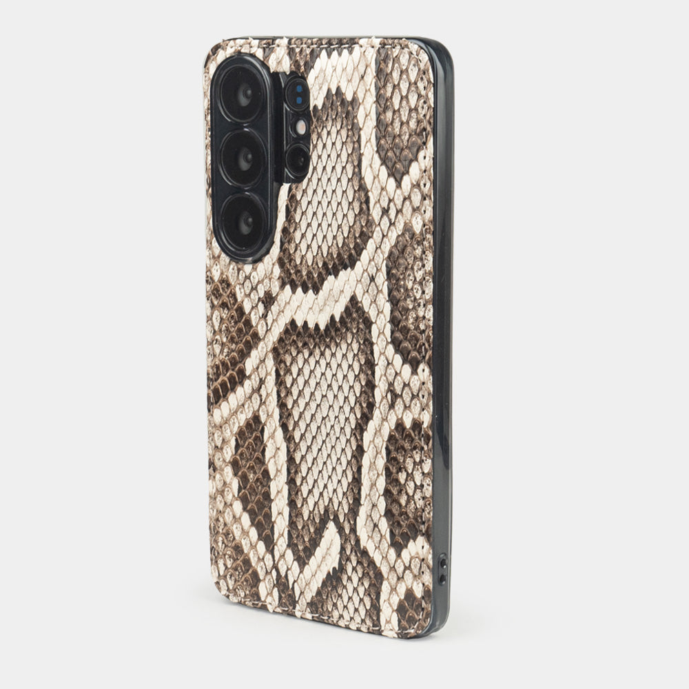 Natural Python Cover Case Samsung S26 Ultra – view from camera side and how the lenses are efficiently protected