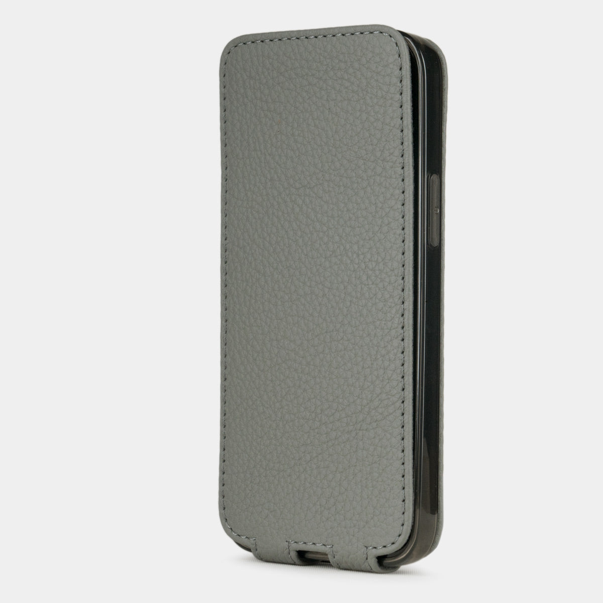 Premium Leather Case iPhone 12 mini Grey | Marcel Robert - 4