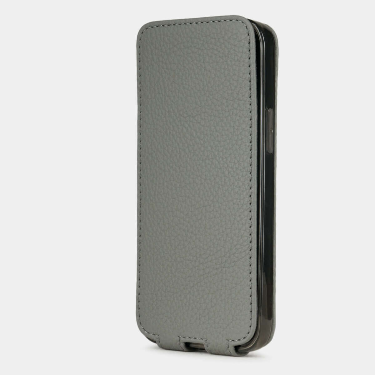 Premium Leather Case iPhone 12 mini Grey | Marcel Robert - 4