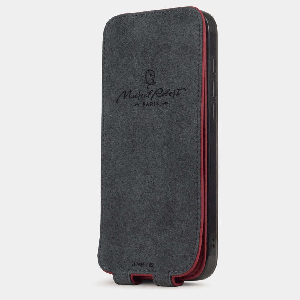 iPhone 17 Pro Max case leather red