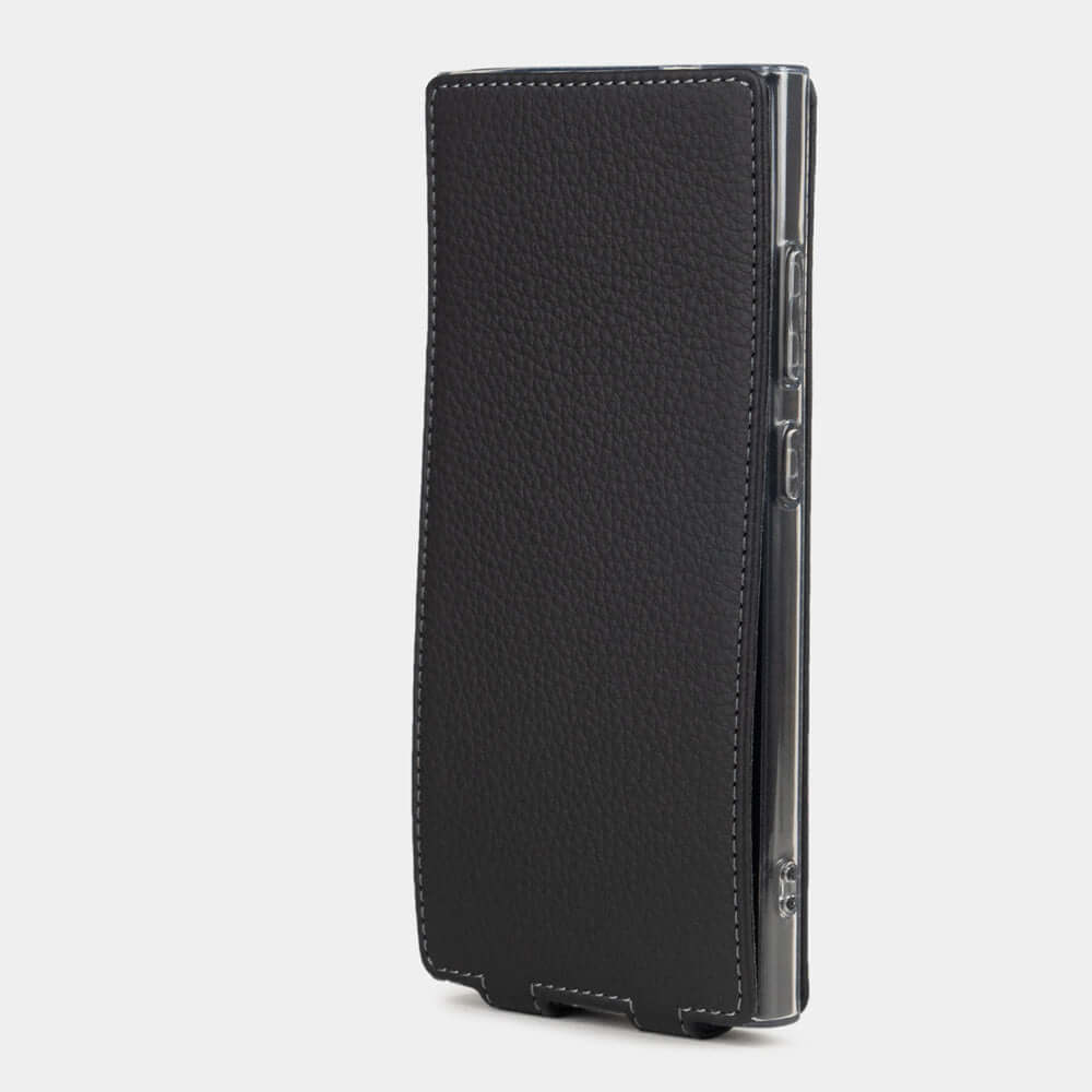 Luxury Black Leather Case Galaxy S24 Ultra | Marcel Robert - 4