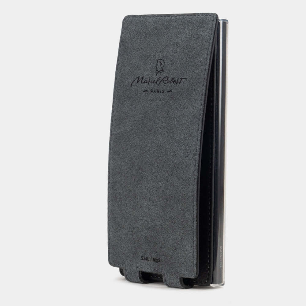 Luxury Black Leather Case Galaxy S24 Ultra | Marcel Robert - 5