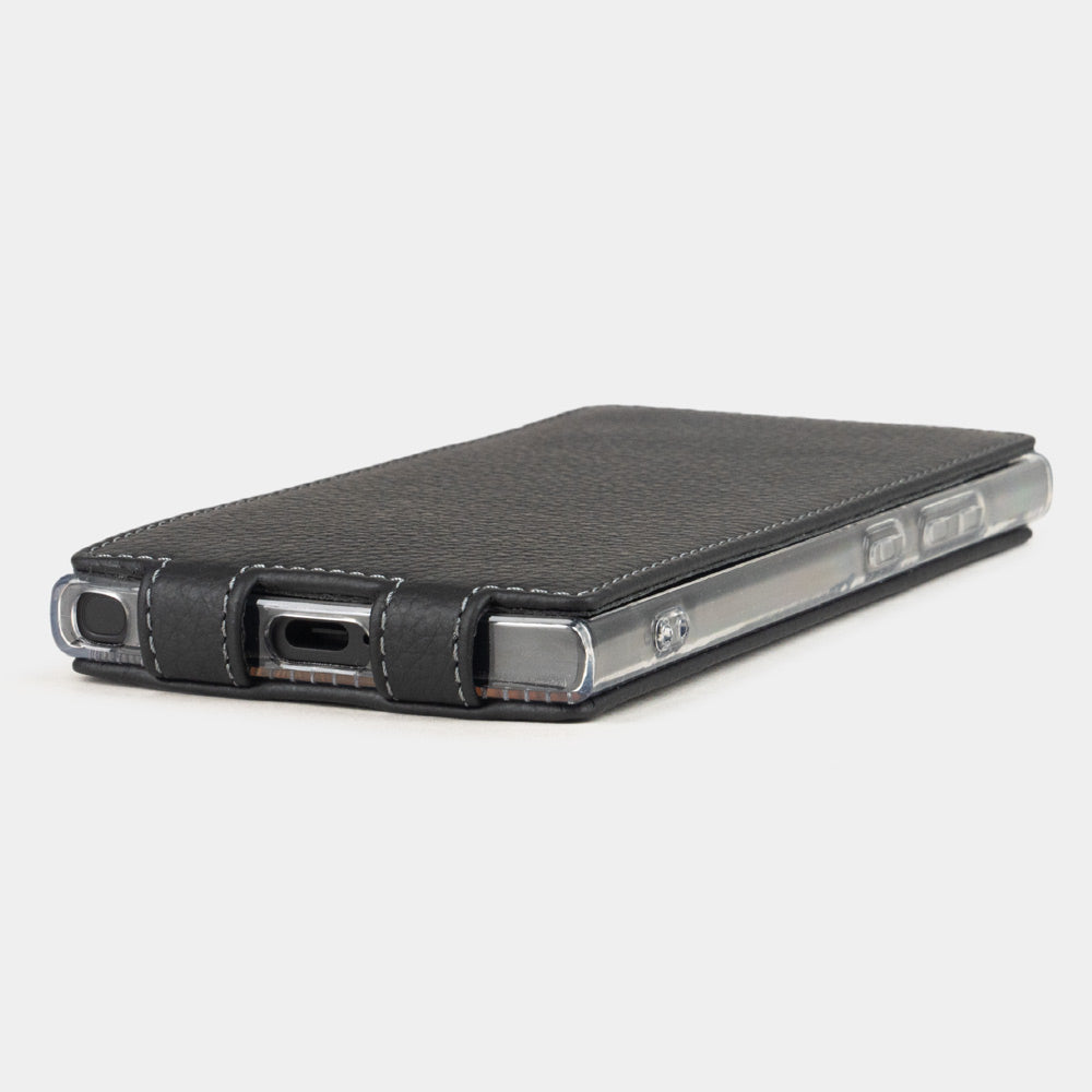 Luxury Black Leather Case Galaxy S24 Ultra | Marcel Robert - 2