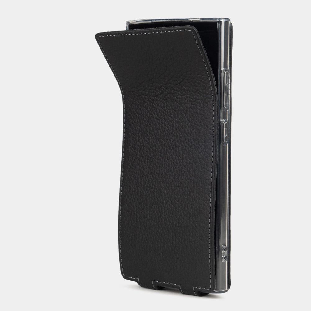 Samsung Galaxy S24 Ultra case leather black