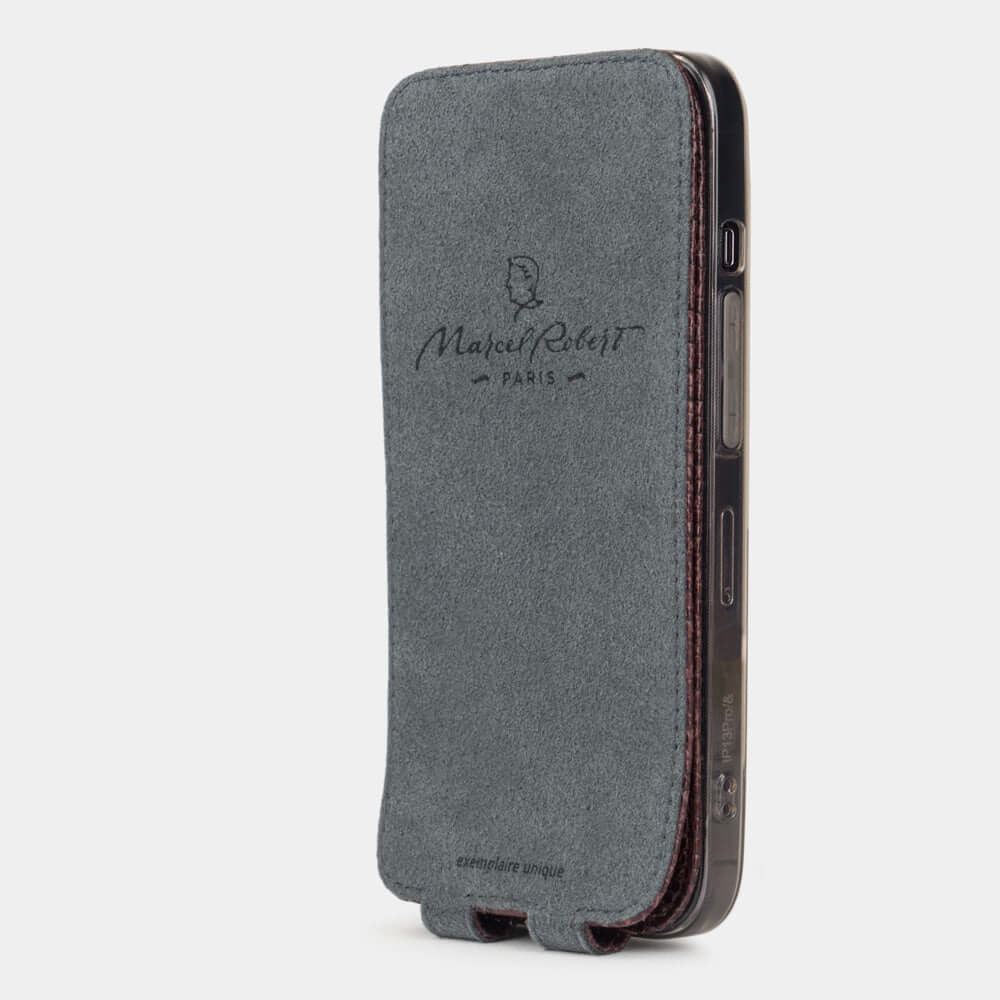 case iPhone 13 pro lizard bordeaux | Marcel Robert