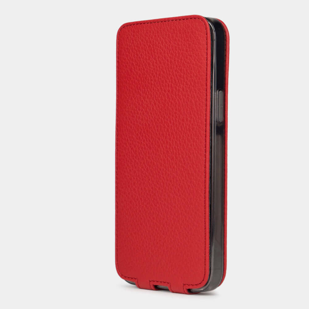 Elegant Leather Case iPhone 13 mini Red | Marcel Robert - 5