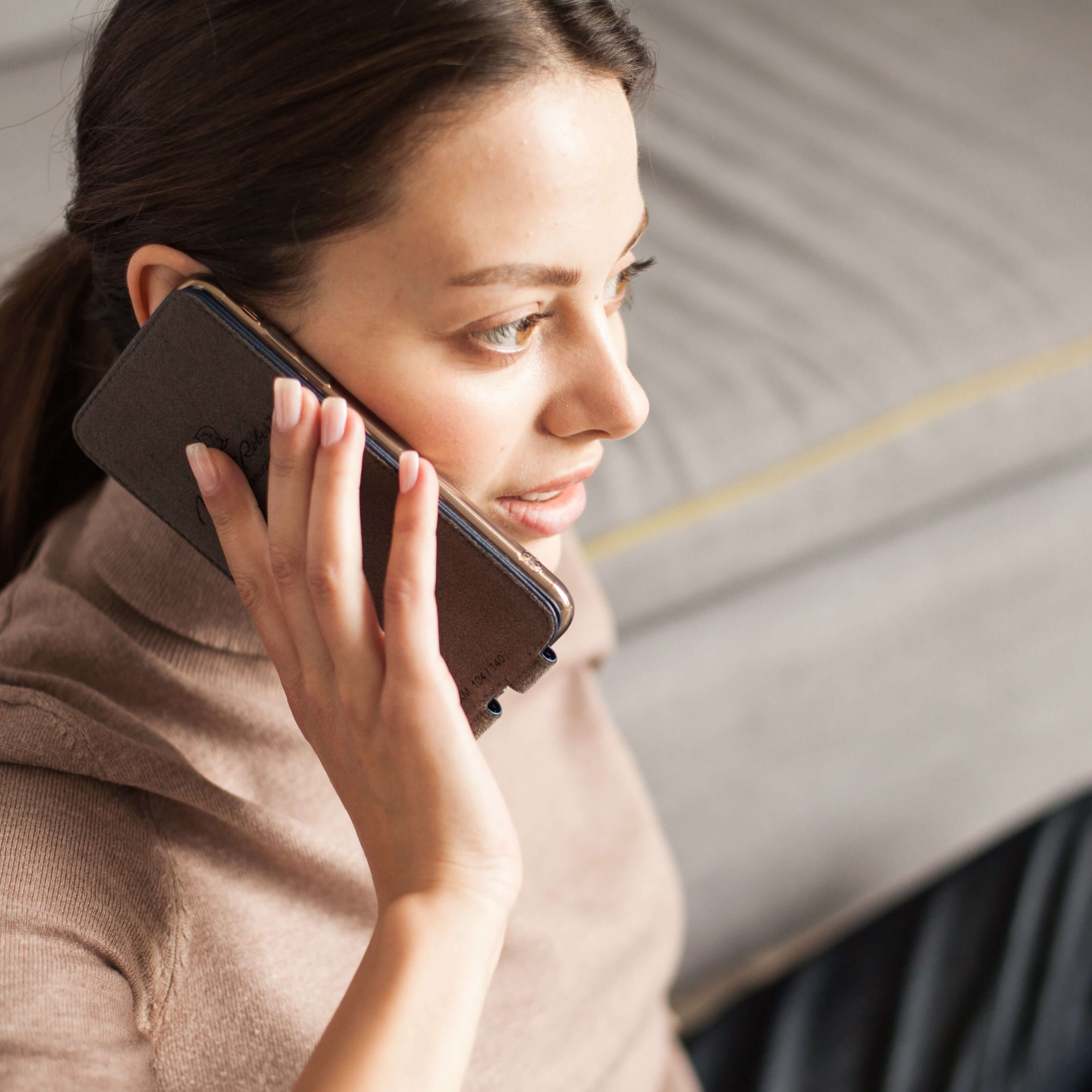 Artisanal Blue Leather Case iPhone 14 Pro | Marcel Robert - 1