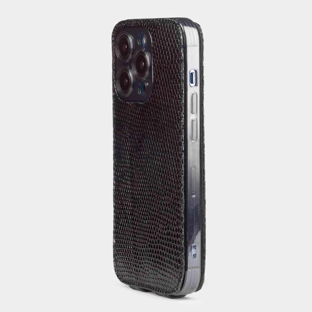 Premium Lizard Case iPhone 13 Pro Max Black | Marcel Robert - 0