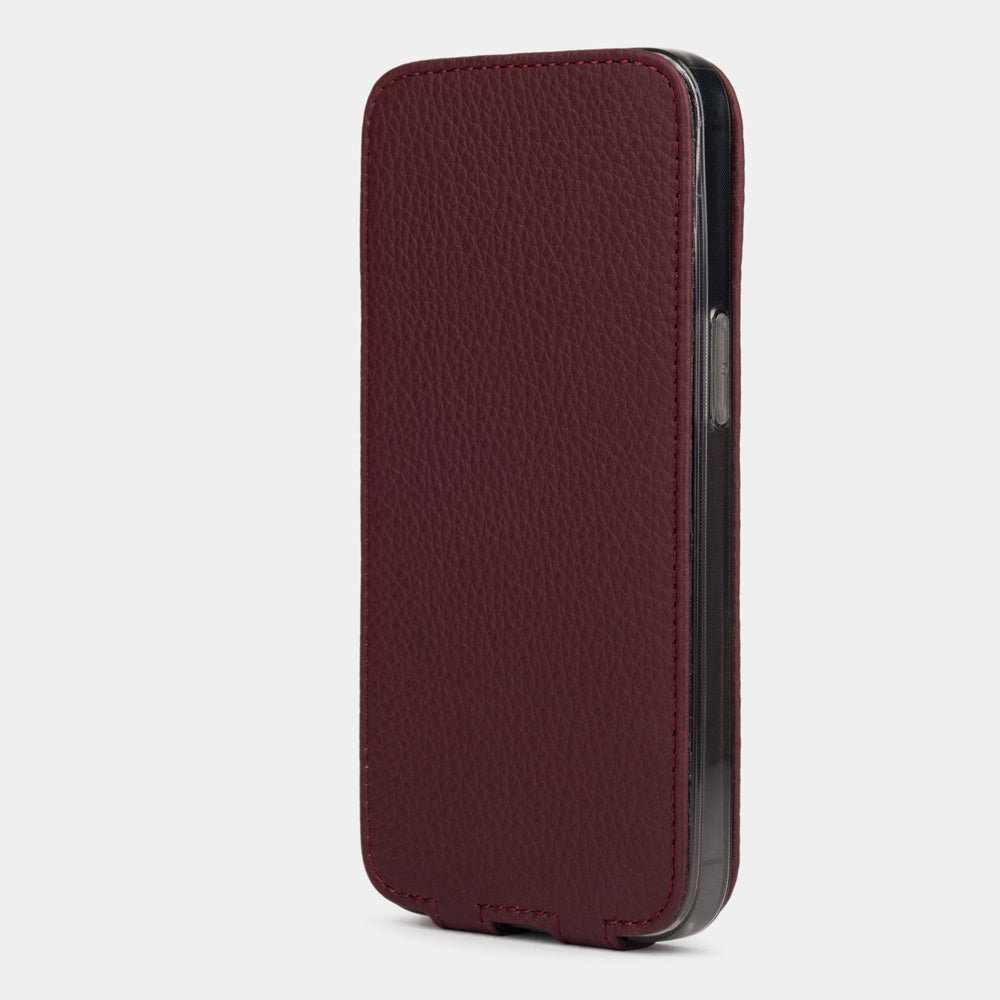 Premium Bordeaux Leather Case iPhone 14 Pro | Marcel Robert - 6