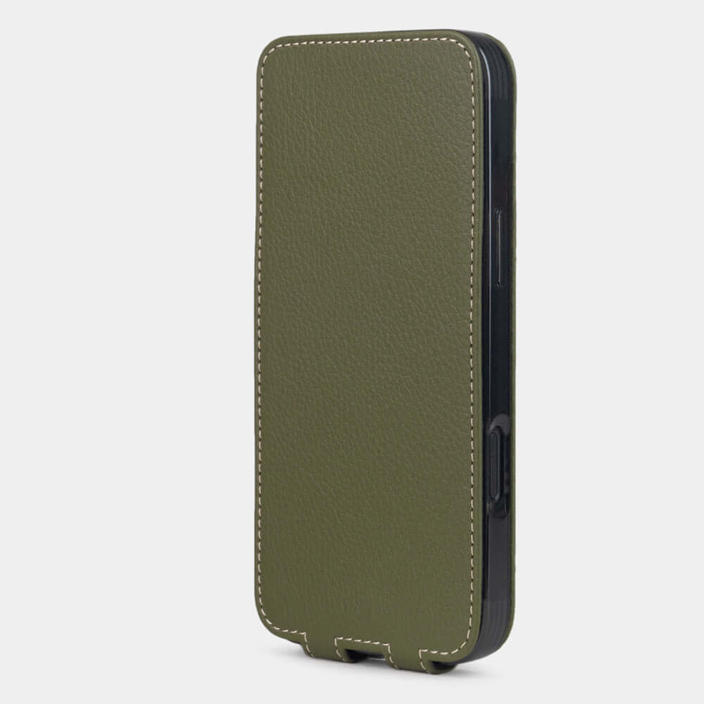 Premium iPhone 16 Pro Max Leather Case Green | Marcel Robert - 7