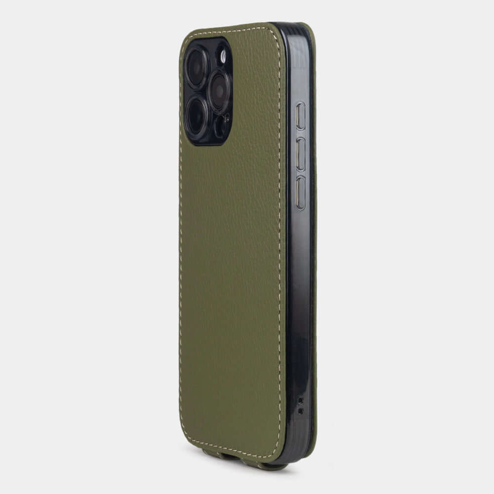 Premium iPhone 16 Pro Max Leather Case Green | Marcel Robert - 9