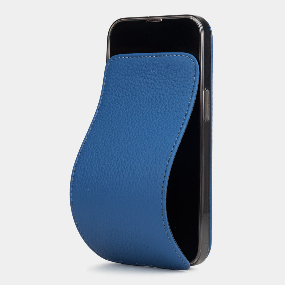Flip case iPhone 16 Plus Calfskin blue royal Flip case iPhone 16 Plus Calfskin blue royal