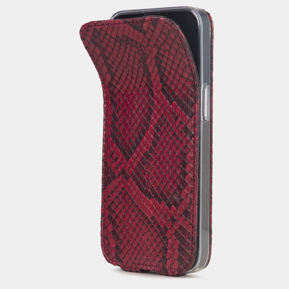 iPhone 16E case python bordeaux