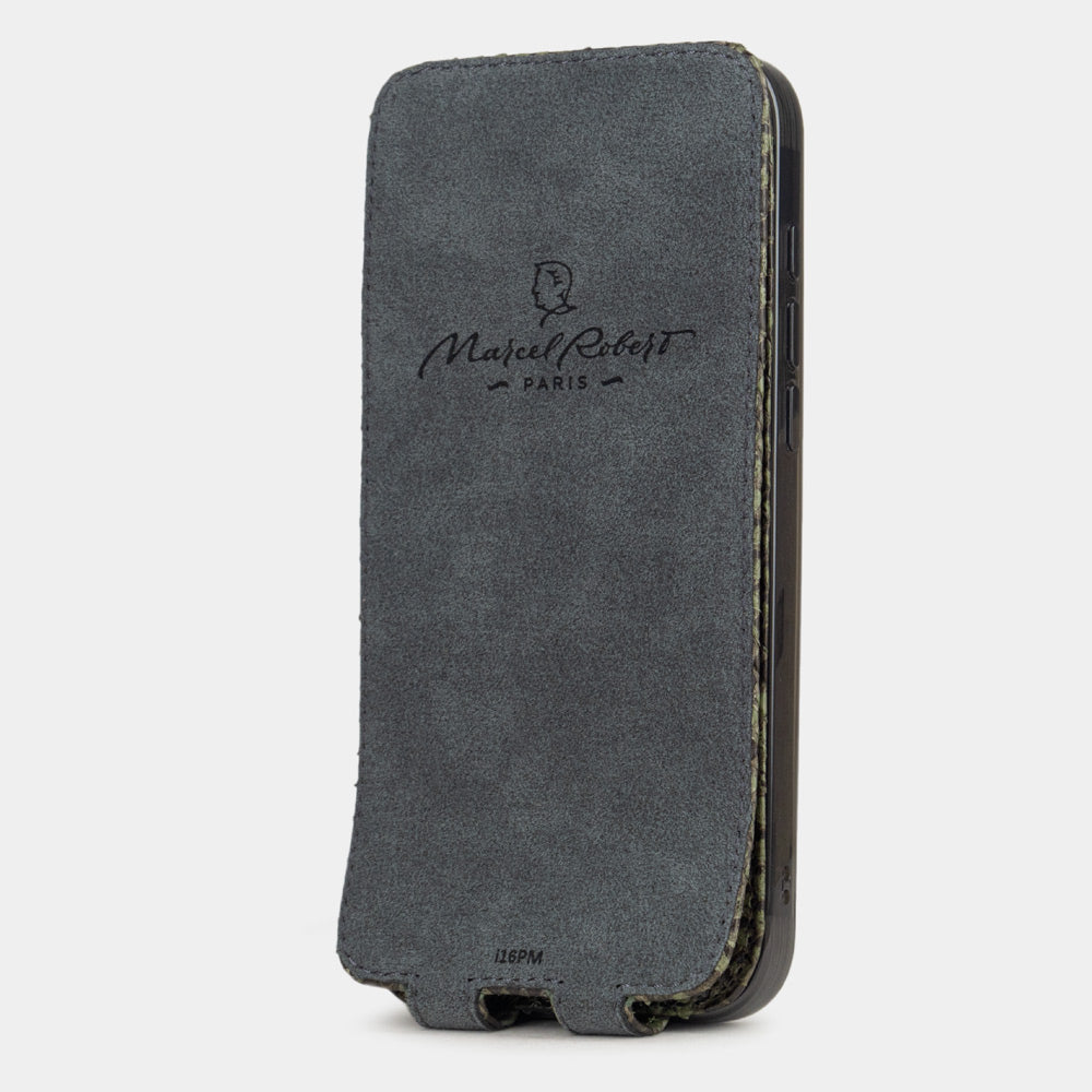 Flip case iPhone 17 Air Python green