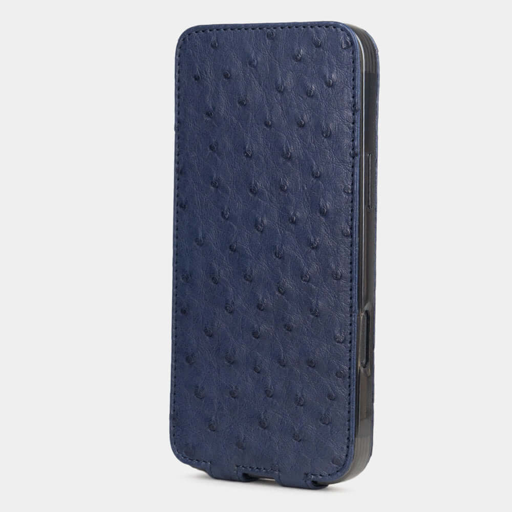 coque iPhone 17 autruche bleu