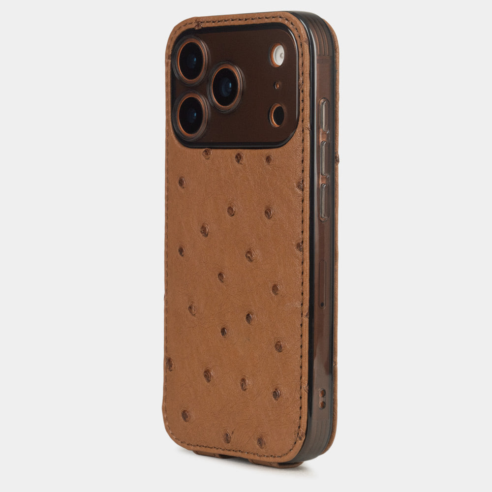 iPhone 17 Pro case ostrich gold