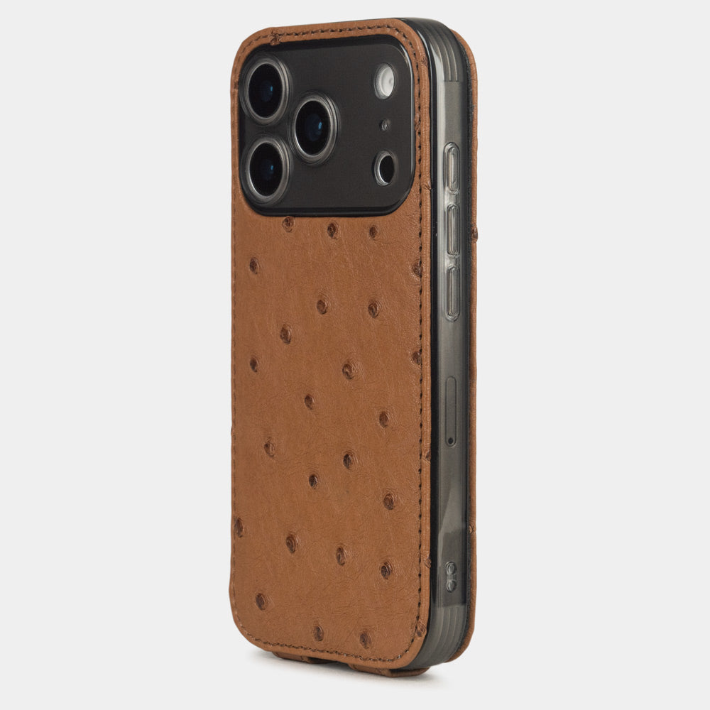 iPhone 17 Pro case ostrich gold