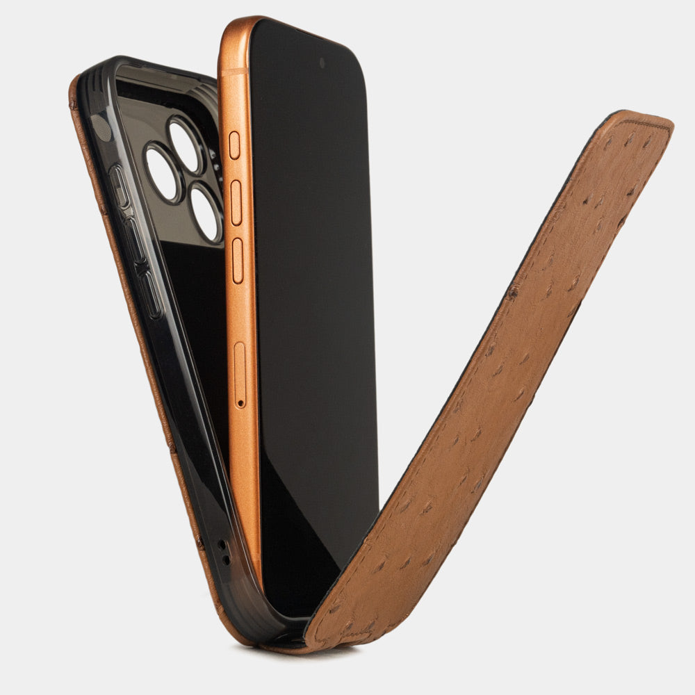 iPhone 17 Pro case ostrich gold