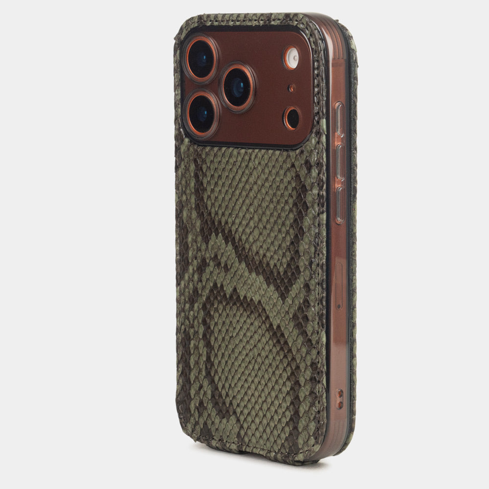 iPhone 17 Pro case python green