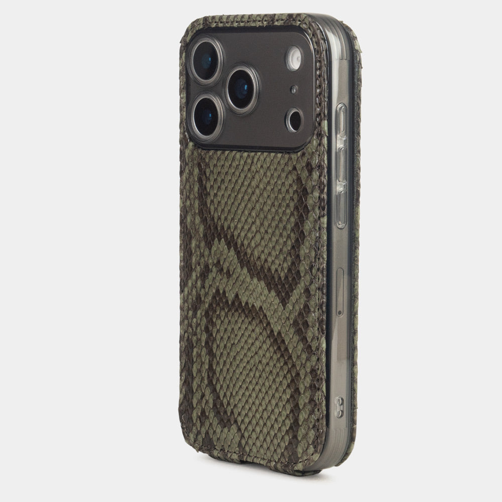 iPhone 17 Pro case python green
