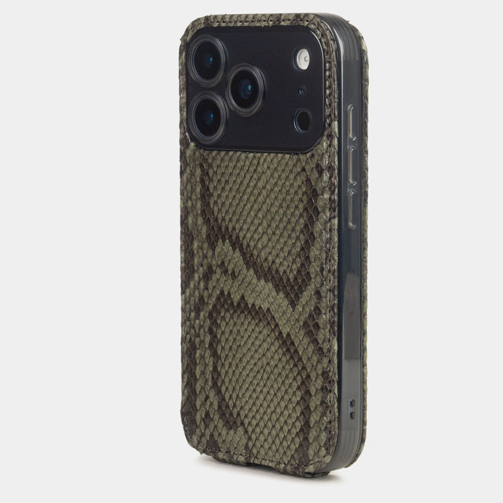 iPhone 17 Pro case python green