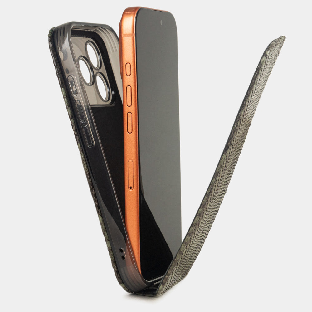 iPhone 17 Pro case python green