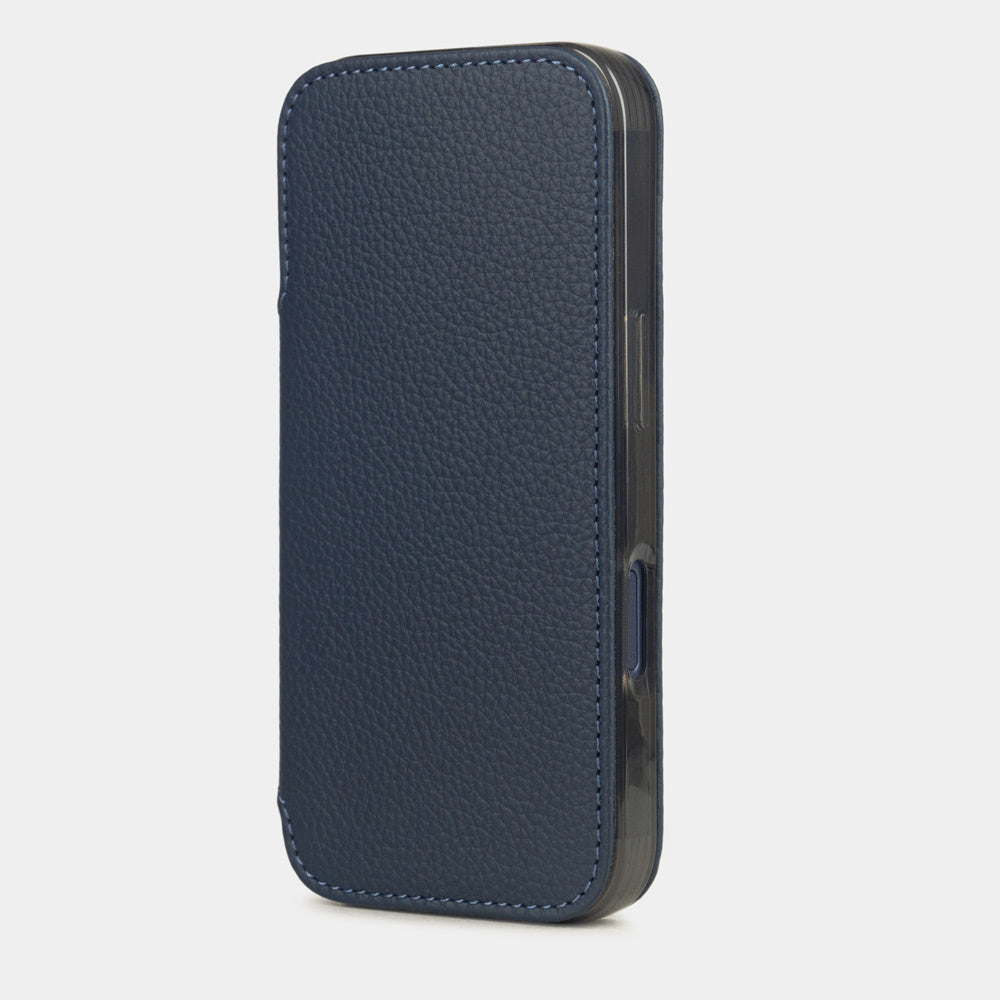 coque folio iPhone 17 Pro Max bleu