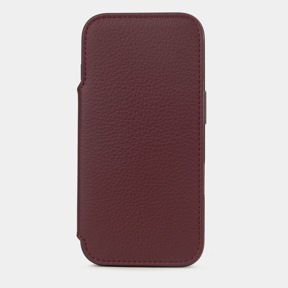 coque folio iPhone 17 Pro Max bordeaux