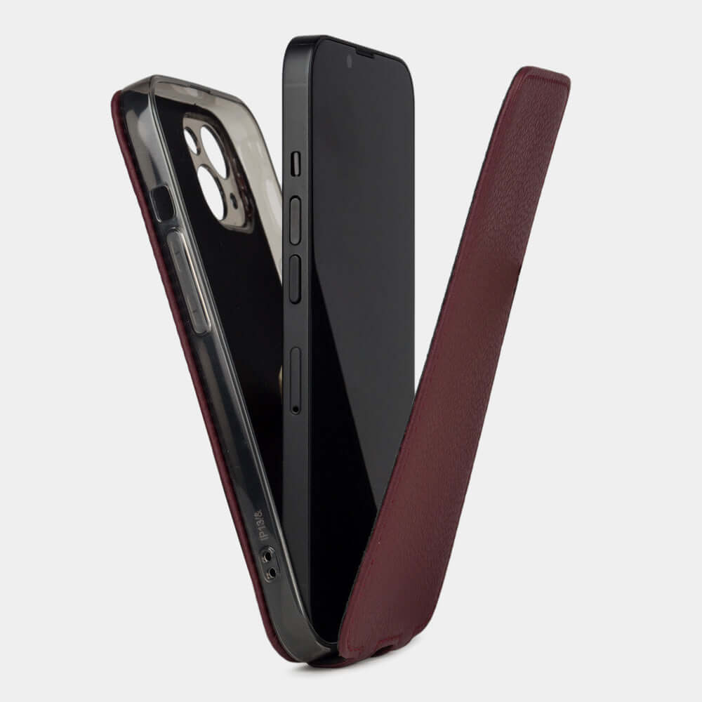 Premium Leather Flip Case iPhone 14 Plus | Marcel Robert - 2