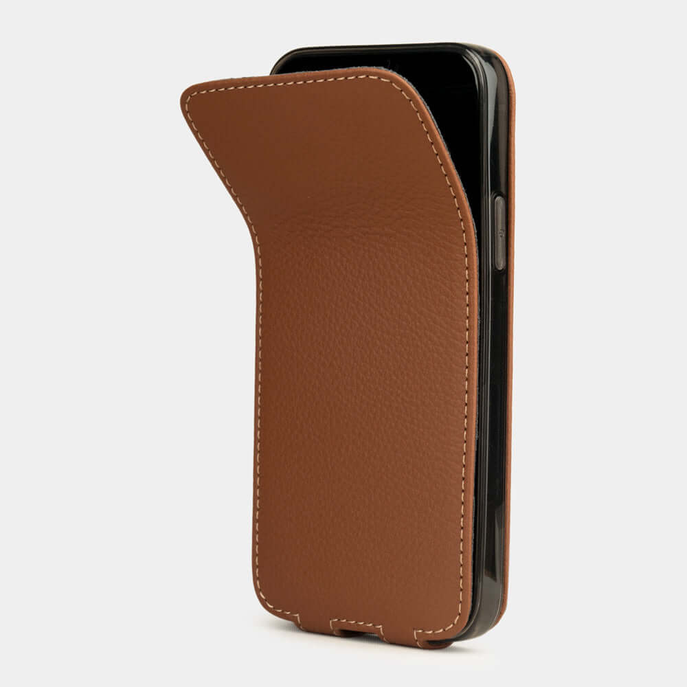 Premium Leather Case iPhone 12 Pro Caramel | Marcel Robert - 4