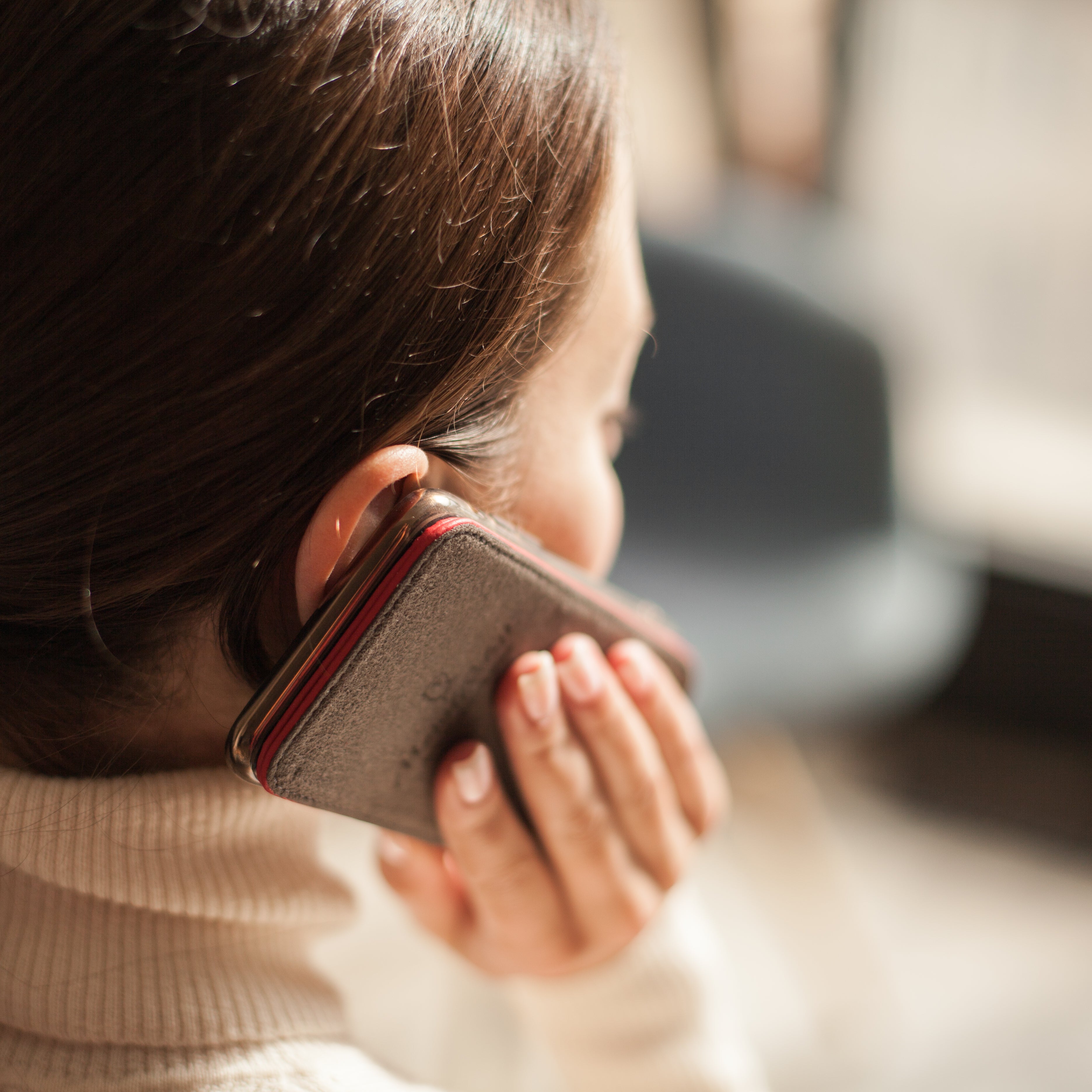 iPhone 14 Pro Max flip case in red lizard leather – Marcel Robert | main visual