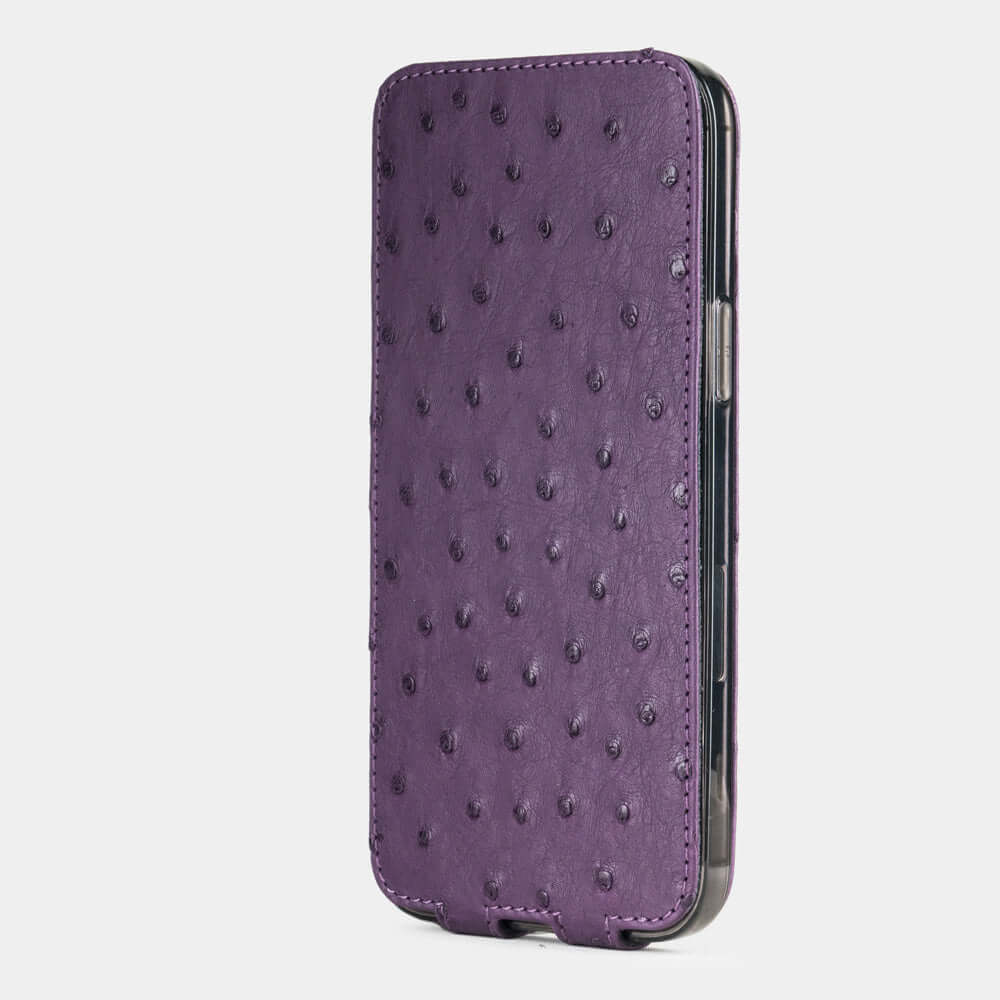 Elegant Ostrich Case iPhone 12 Pro Max Purple | Marcel Robert - 2