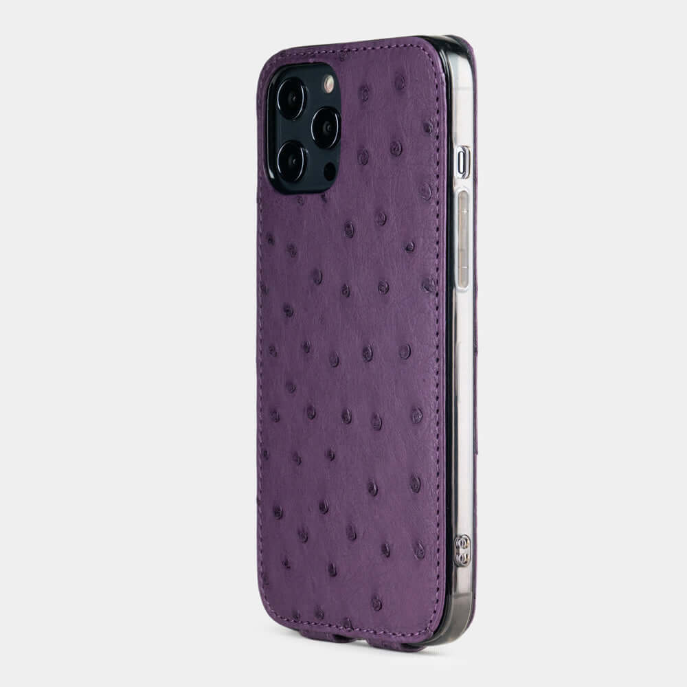 Elegant Ostrich Case iPhone 12 Pro Max Purple | Marcel Robert - 6
